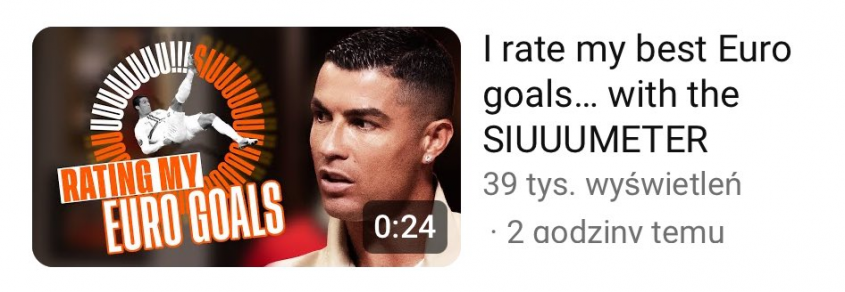 TYTUŁ FILMU na kanale Cristiano Ronaldo xD